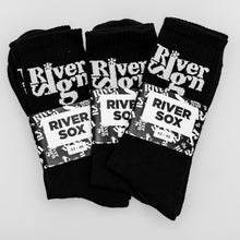 Load image into Gallery viewer, RIVER SOX BLACK 3PACK
